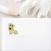 Étiquette dessin animé de dachshund whead (En situation)