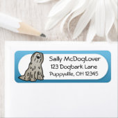 Étiquette Dessin Bergamasco (En situation)