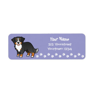 Étiquette Dessin Bernese Mountain Dog