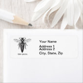 Étiquette Dessin classique de l'illustration de Queen Bee (En situation)