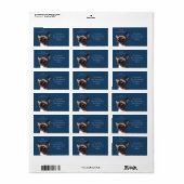 Étiquette Dessin d'aquarelle de chat de Siaman (Feuille entière)