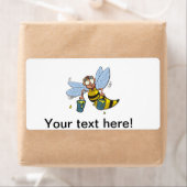 Étiquette Dessin de miel abeille (En situation)