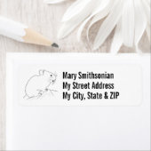 Étiquette Dessin illustré Pika (En situation)