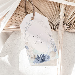 Étiquette Destination Mariage Dusty Merci bleu Fav