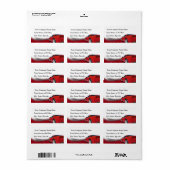 Étiquette Détailleur de voiture (Feuille entière)