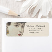 Étiquette Détails de la plaque de mode victorienne - Belle d (En situation)