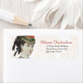 Étiquette Détails de la plaque de mode victorienne - Belle d (En situation)