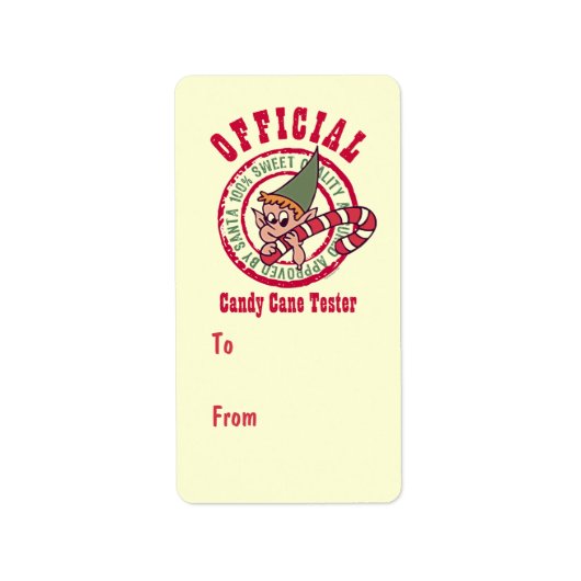 Étiquette d'étiquette cadeau Sucre de canne offici (Devant)