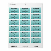 étiquette d'étiquette de scellage du colis étanche (Feuille entière)