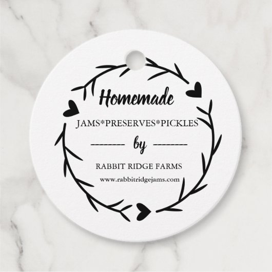 Étiquette d'étiquette d'emballage pour les petites (Devant)