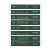 Étiquette d'études de de diplômes de COULEUR ÉDIT (Feuille)