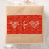 Étiquette Deux coeurs nus (En situation)