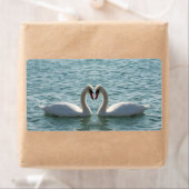 Étiquette Deux cygnes (En situation)