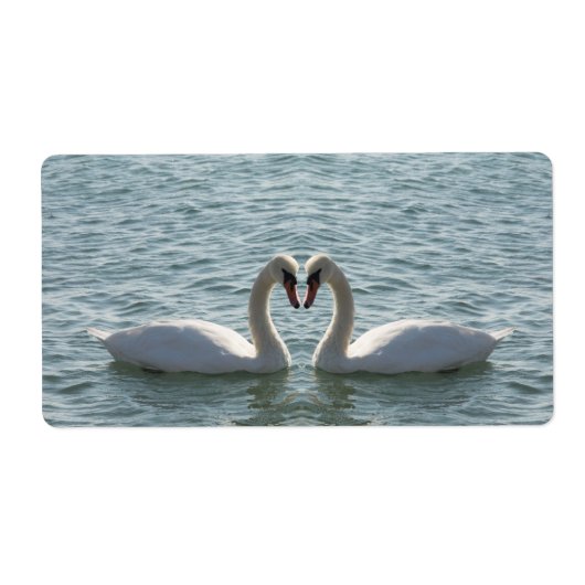 Étiquette Deux cygnes (Devant)