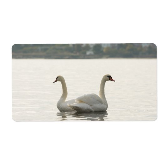 Étiquette Deux cygnes (Devant)