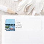 Étiquette Deux Docked Sailboats (En situation)