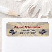 Étiquette Deux Fast Deuxième Anniversaire Thème Voiture Boy (En situation)