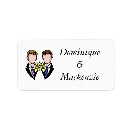 Étiquette Deux pièces (Devant)