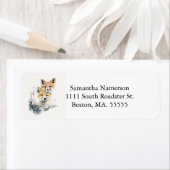 Étiquette Deux Renards (En situation)