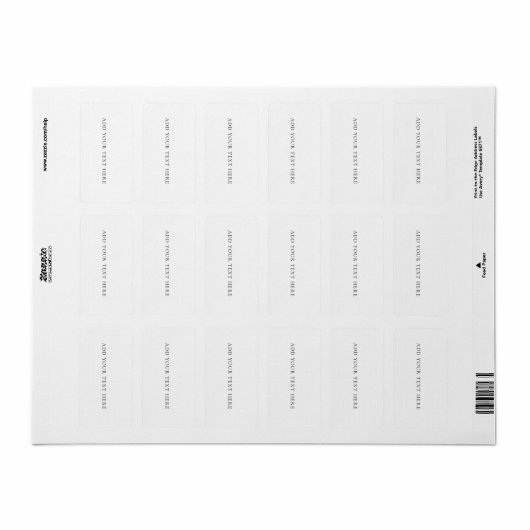 Étiquette d'expédition (Feuille entière)