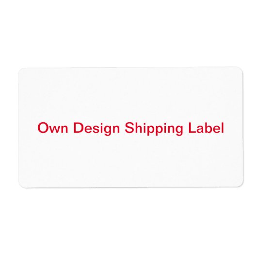 Étiquette d'expédition (Devant)