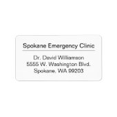 Étiquette d'expédition (Devant)