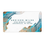 Étiquette d'expédition à l'encre liquide d'art mod (Devant)