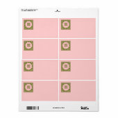 ÉTIQUETTE D'EXPÉDITION ARMÉE MOM (Feuille entière)