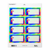 Étiquette d'expédition Basketball Lights (Feuille entière)