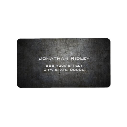 Étiquette d'expédition Black METAL (Devant)