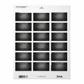 Étiquette d'expédition Black METAL (Feuille entière)