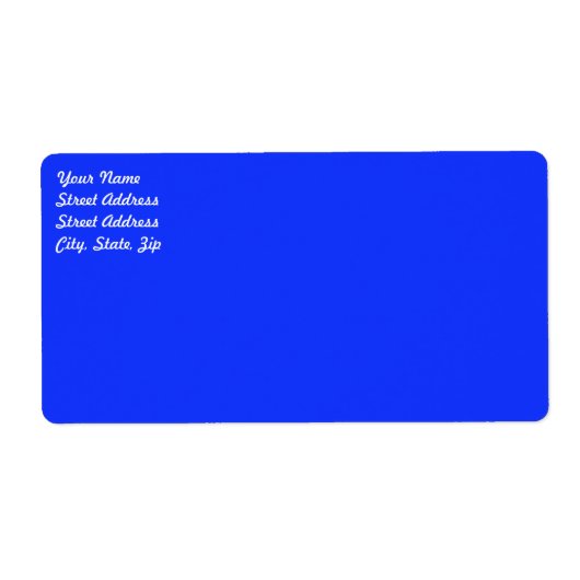 Étiquette d'expédition bleu clair (Devant)
