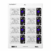 Étiquette d'expédition bleu de crépuscule v2 (Feuille entière)