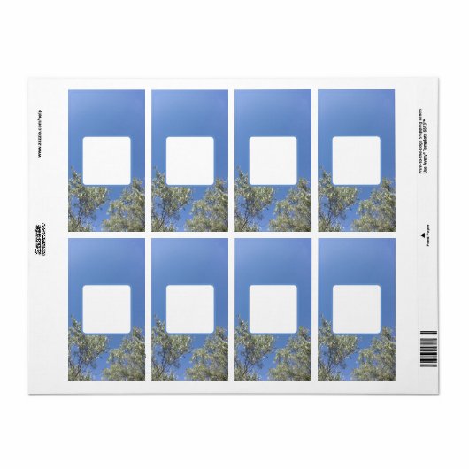 Étiquette d'expédition cool éco design (Feuille entière)