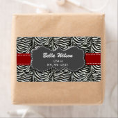 étiquette d'expédition d'adresse tendance (En situation)