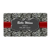 étiquette d'expédition d'adresse tendance (Devant)