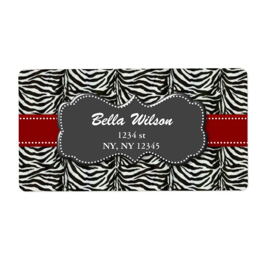 étiquette d'expédition d'adresse tendance (Devant)