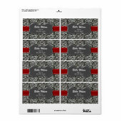 étiquette d'expédition d'adresse tendance (Feuille entière)