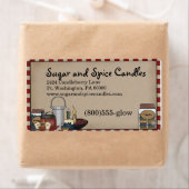 Étiquette d'expédition de canne et d'odeurs de pay (En situation)