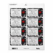 Étiquette d'expédition de crépuscule (lumière) (Feuille entière)