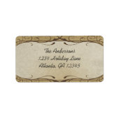 Étiquette d'expédition de grain de bois (Devant)