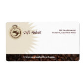 Étiquette d'expédition de la barre de café (Devant)