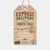 Étiquette d'expédition de l'express du Pôle Nord v (Dos)