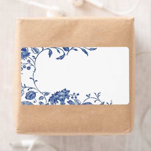 Étiquette d'expédition Delft Blue (En situation)