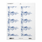 Étiquette d'expédition Delft Blue (Feuille entière)
