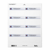 Étiquette d'expédition du drapeau du Colorado (Feuille entière)