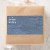 Étiquette d'expédition en marbre bleu (En situation)