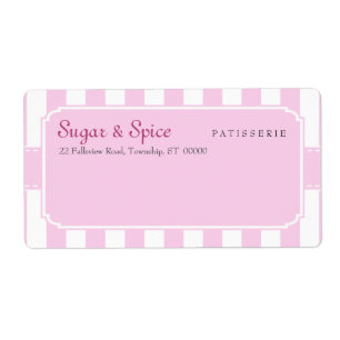Étiquette d'expédition en pastel de Patisserie