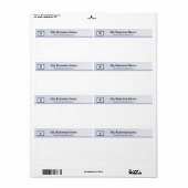 Étiquette d'expédition en-tête de drapeau de la Vi (Feuille entière)