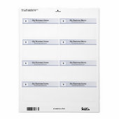 Étiquette d'expédition en-tête drapeau du Massachu (Feuille entière)